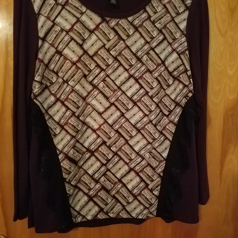 Style & co knit M pullover, eggplant color